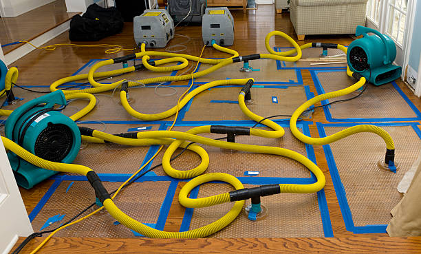Professional Water Damage Restoration technician working in Alna, ME